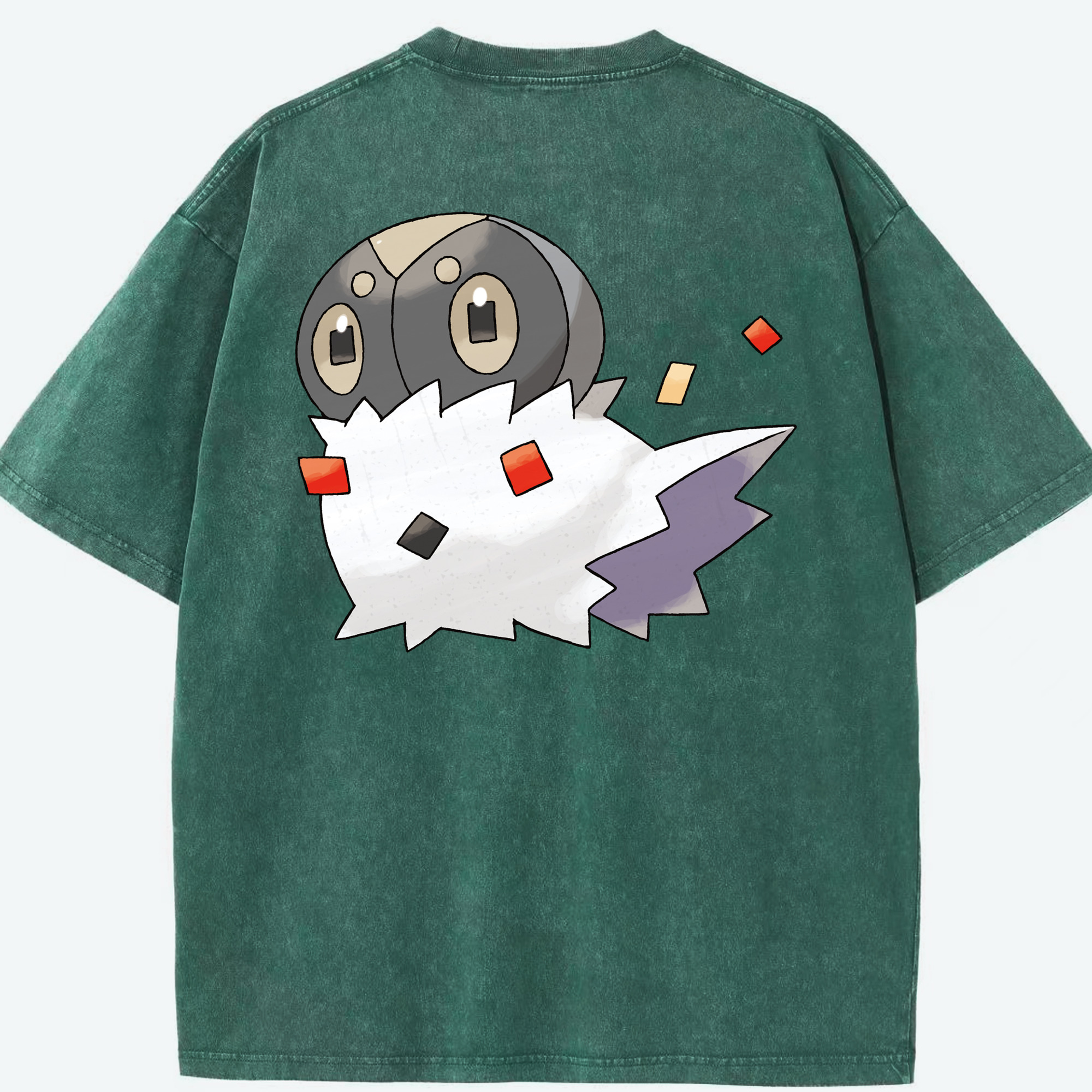 （画像用） ポケットモンスター Pokémon 綿100% ヴィンテージ風 半袖Tシャツ（背面プリント）